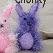Load image into Gallery viewer, Knitting Pattern: Rabbits in Tinsel Chunky Yarn

