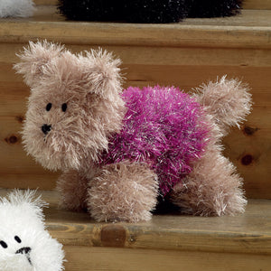 Knitting Pattern: Dogs in Tinsel Chunky Yarn