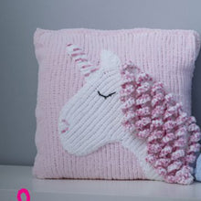 Load image into Gallery viewer, Knitting Pattern: Unicorn Toy and Cushion
