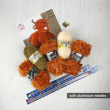 Load image into Gallery viewer, Knitting Kit: Highland Cow Toy
