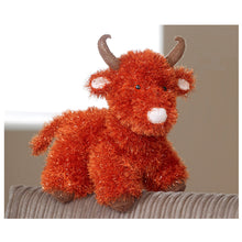 Load image into Gallery viewer, Knitting Pattern: Highland Cow Toy and Cushion in Tinsel Chunky Yarn
