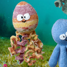 Load image into Gallery viewer, Knitting Pattern: Octopus and Squid Toys in DK Yarn
