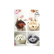 Load image into Gallery viewer, Crochet Pattern: Dog Handbag and Pyjama Case in Super Chunky Yarn

