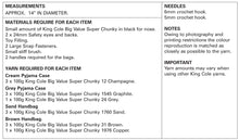 Load image into Gallery viewer, Crochet Pattern: Dog Handbag and Pyjama Case in Super Chunky Yarn
