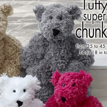 Load image into Gallery viewer, SALE: Knitting Pattern: Teddies King Cole Tufty Super Chunky Yarn
