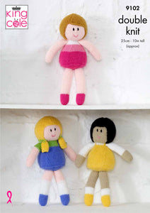 Knitting Pattern: Dolls in DK Yarn