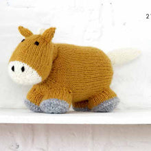 Load image into Gallery viewer, Knitting Pattern: Horse, Unicorn and Zebra in DK Yarn
