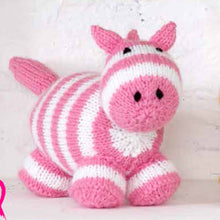 Load image into Gallery viewer, Knitting Pattern: Horse, Unicorn and Zebra in DK Yarn
