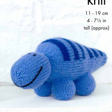 Load image into Gallery viewer, Knitting Pattern: Dinosaur Knitted Toys in DK Yarn
