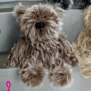 SALE: Knitting Pattern: Mummy, Daddy and Baby Bears in Luxury Faux Fur Yarn