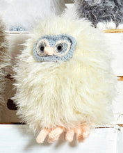 Load image into Gallery viewer, Knitting Pattern: Baby Owls in King Cole Luxury Faux Fur Yarn
