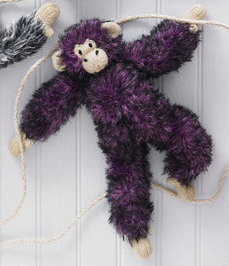 Knitting Pattern: Chimpanzee Toy in King Cole Luxury Faux Fur Yarn