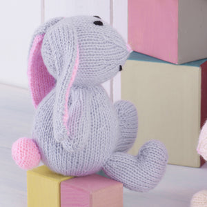 Knitting Pattern: Toy Bunny and Mouse Easy Knit in DK Yarn