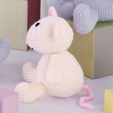 Load image into Gallery viewer, Knitting Pattern: Toy Bunny and Mouse Easy Knit in DK Yarn
