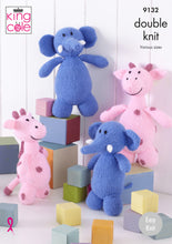 Load image into Gallery viewer, Knitting Pattern: Giraffes and Elephants Easy Knit in DK Yarn
