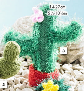 Knitting Pattern: Cacti in DK and Tinsel Chunky Yarn