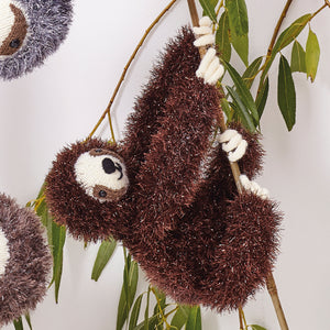Knitting Pattern: Sloths in King Cole Tinsel Chunky Yarn