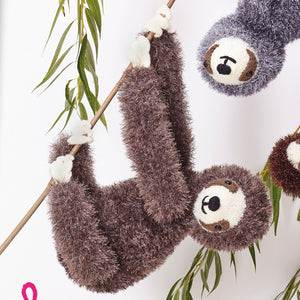 Knitting Pattern: Sloths in King Cole Tinsel Chunky Yarn