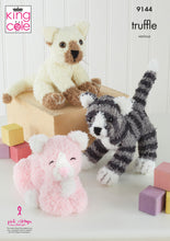 Load image into Gallery viewer, Knitting Pattern: Cats in King Cole Truffle Yarn
