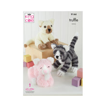 Load image into Gallery viewer, Knitting Pattern: Cats in King Cole Truffle Yarn
