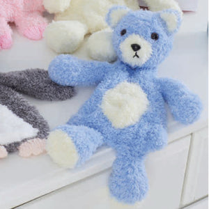 Knitting Pattern: Flat Snuggle Toys. Rabbit, Bear, Penguin and Pig