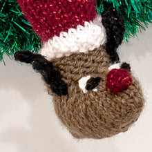 Load image into Gallery viewer, Knitting Pattern: Sleepy Santa Christmas Wreath
