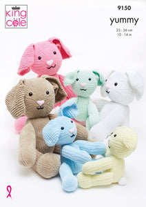 Knitting Pattern: Rabbits in King Cole Yummy Yarn