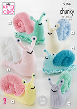 Load image into Gallery viewer, Knitting Pattern: Snails in Chunky Yarn
