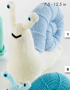 Knitting Pattern: Snails in Chunky Yarn