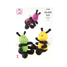 Load image into Gallery viewer, Knitting Pattern: Bees in DK Yarn
