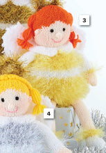 Load image into Gallery viewer, Knitting Pattern: Christmas Angels in Tinsel Chunky and DK Yarn

