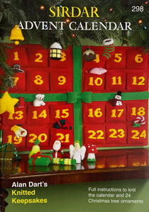 Advent Calendar Knitting Pattern with Knitted Keepsakes