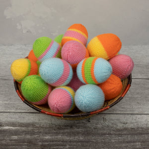 DIGITAL Knitting Pattern: Hand-Knitted Easter Eggs