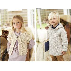 Aran Knitting Book 1 for Adults and Children