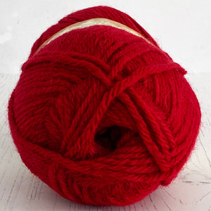 Aran Yarn: Aztec Aran with Alpaca, Red, 100g