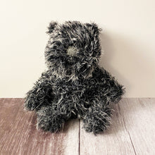 Load image into Gallery viewer, Yarn: Black Faux Fur Yarn, Badger, 100g

