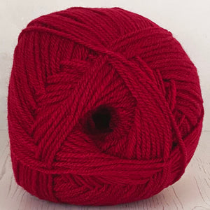 Aran Yarn: Deep Red Hayfield Bonus Aran with Wool, 400g