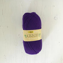 Load image into Gallery viewer, Aran Yarn: Purple Hayfield Bonus Aran with Wool, 400g

