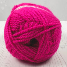 Load image into Gallery viewer, Chunky Yarn: Big Value Chunky in Bright Pink, 100g Ball
