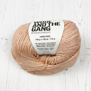 Yarn: Wool and the Gang Buddy Hemp in Cameo Rose, 100g