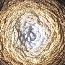 Load image into Gallery viewer, Yarn: Retwisst Recycled Chainy Cotton Cake Browns Five Colour Gradient, 250g
