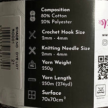 Load image into Gallery viewer, Yarn: Retwisst Recycled Chainy Cotton Cake Browns Five Colour Gradient, 250g
