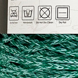 Yarn: Retwisst Recycled Chainy Cotton Cake Five Colour Gradient, Green and Yellow, 250g