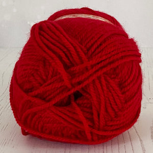 Aran Yarn: Red Comfort Aran Yarn, 100g