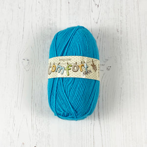 Aran Yarn: Surf Blue Comfort Aran Yarn, 100g