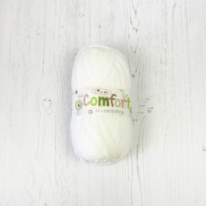 DK Yarn: Baby Comfort, White, 100g