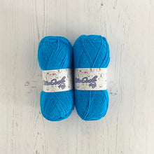 Load image into Gallery viewer, Knitting Kit: Summer Tops for Ladies in Blue Cotton 4 Ply Yarn
