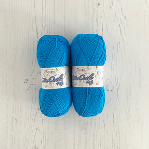 Knitting Kit: Summer Tops for Ladies in Blue Cotton 4 Ply Yarn