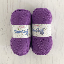 Load image into Gallery viewer, Knitting Kit: Summer Tops for Ladies in Purple Cotton 4 Ply Yarn

