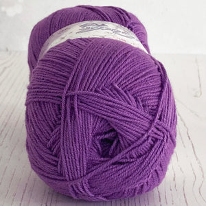 Sock Yarn: Cotton Socks 4 Ply in Purple, 100g Ball
